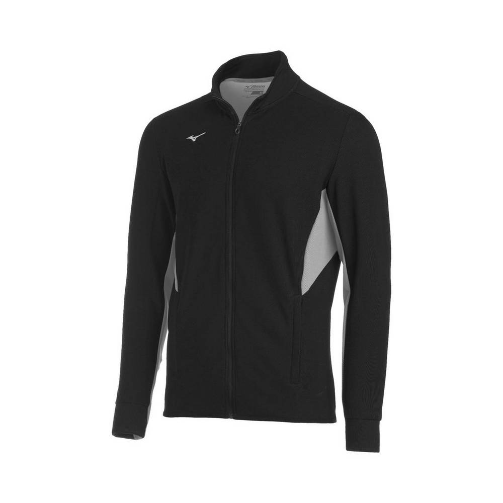 Mizuno Elite Thermal - Erkek Mont - Siyah/Gri Türkiye (WMIXLD-692)